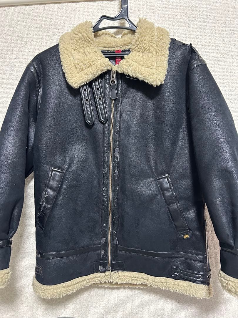ALPHA アルファ B-3 ブルゾン フェイクムートン フライトジャケット
