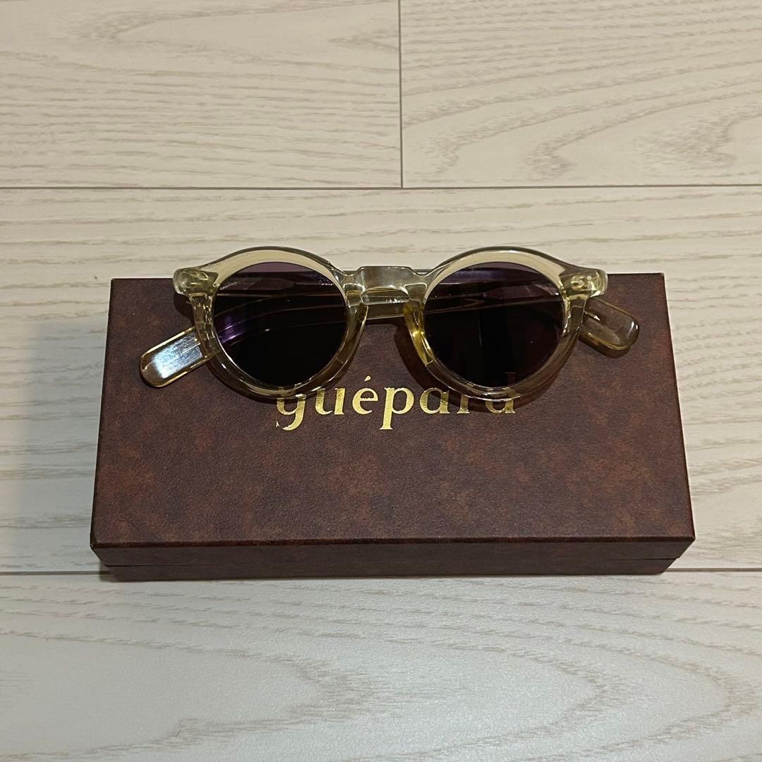 【美品】guepard ギュパール gp-07 クリアフレーム サングラス