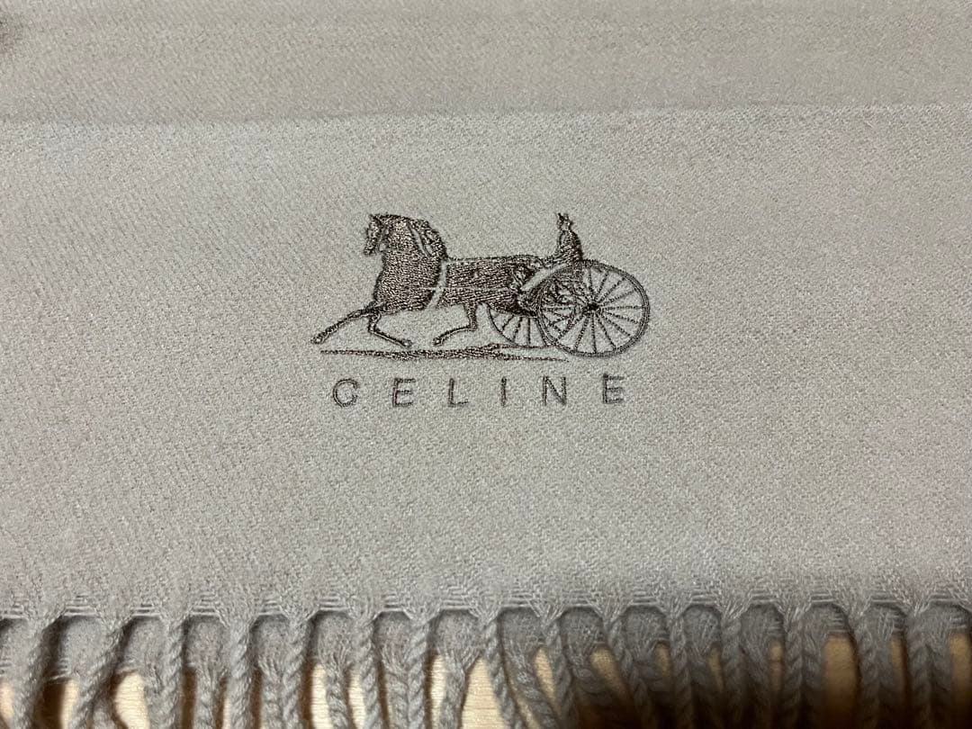 CELINE ウールブランケット 70x130cm