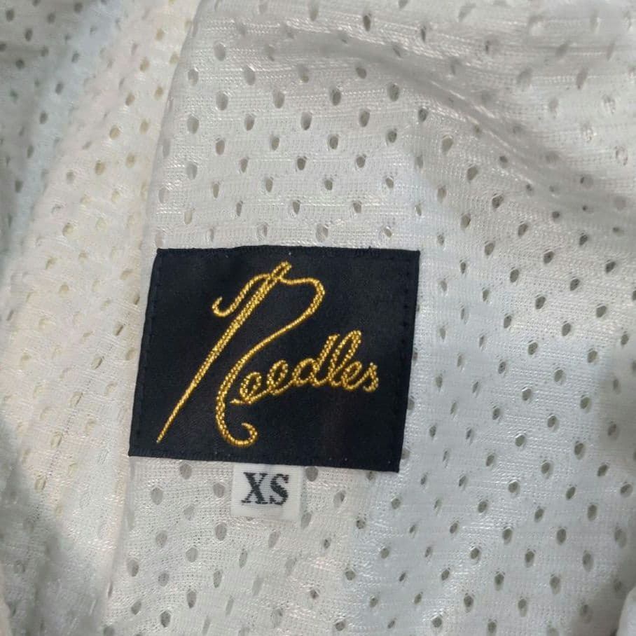 Needles ナロートラックパンツ Poly Smooth バタフライ刺繍