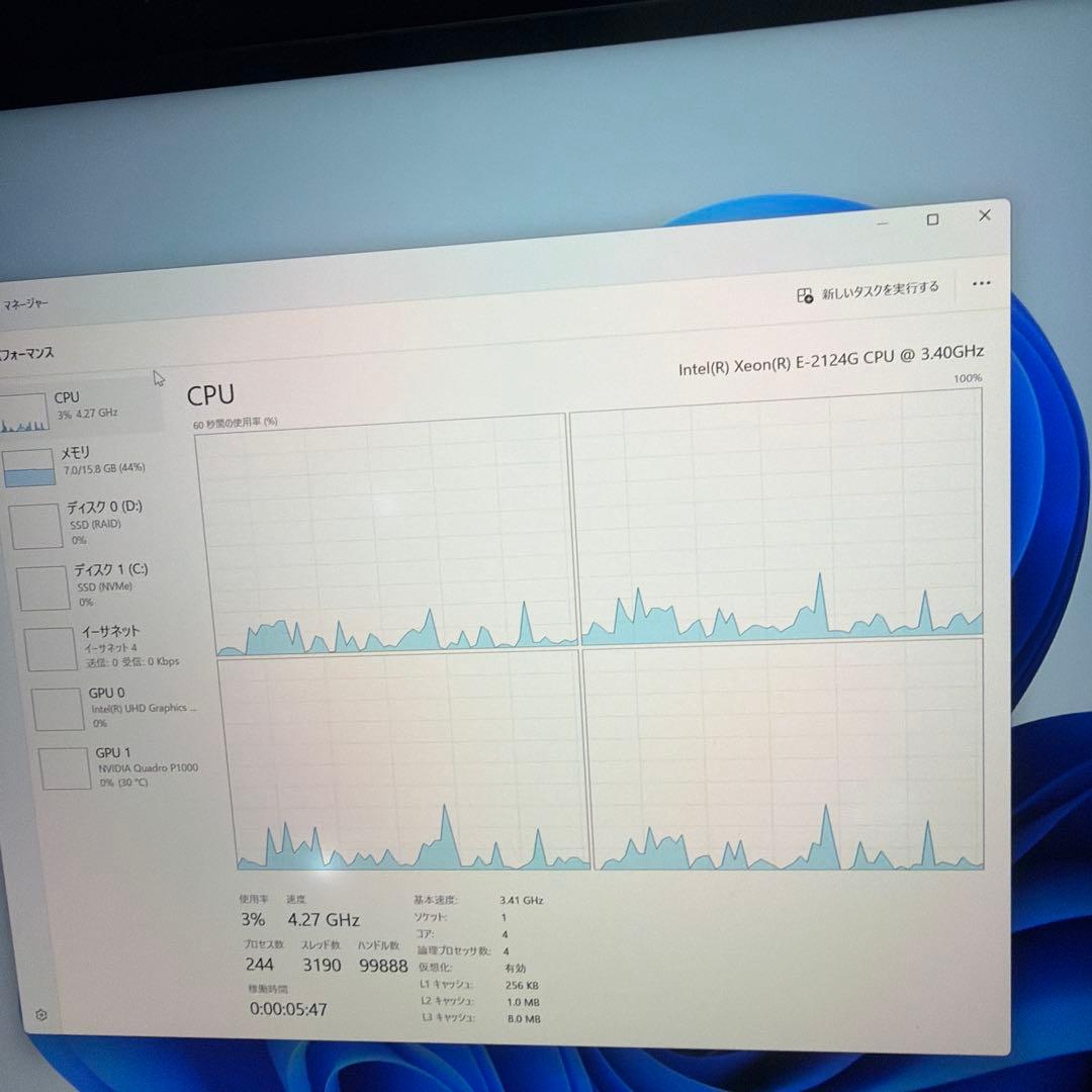 Windowsデスクトップ HP Z2 MiniG4Workstation16GB quadroP1000