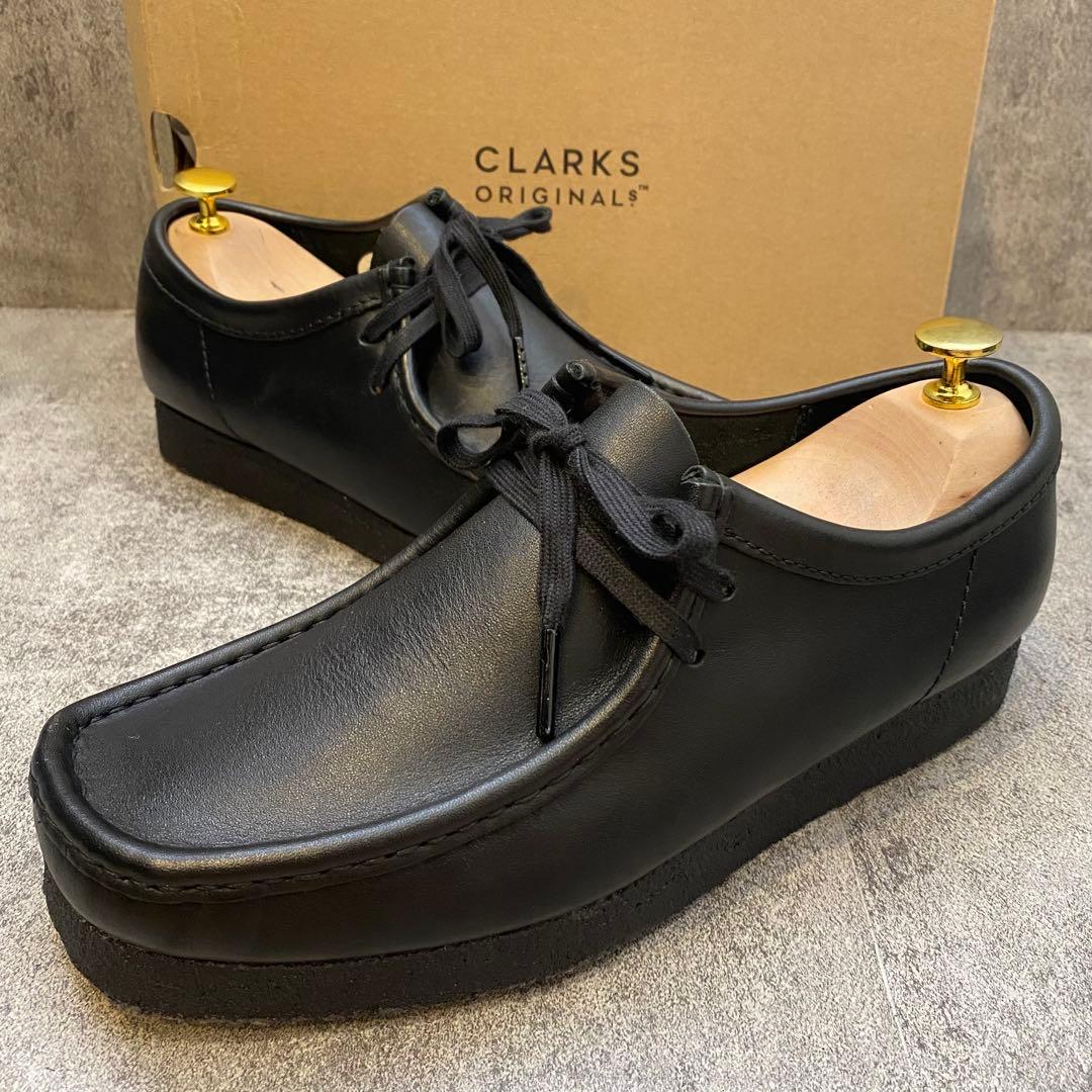 ✨極美品✨クラークス Clarks ワラビー オールレザー【25.5】ブラック