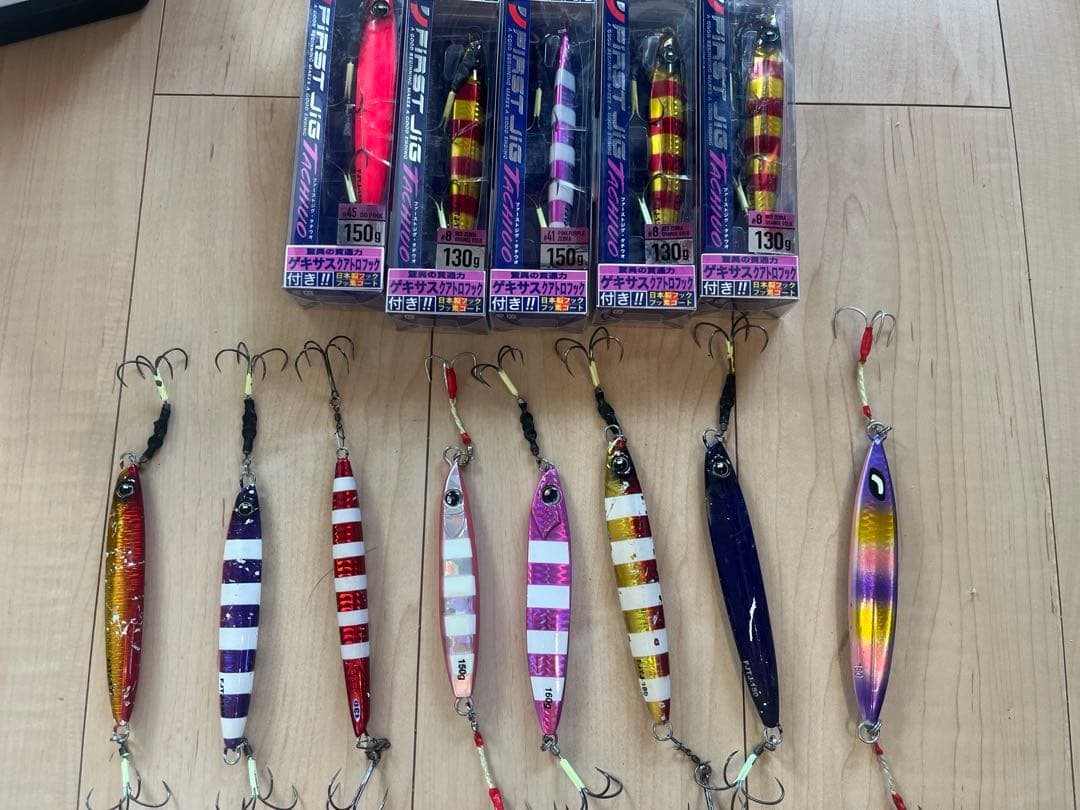 タチウオメタルジグ 13個セット カラー多彩