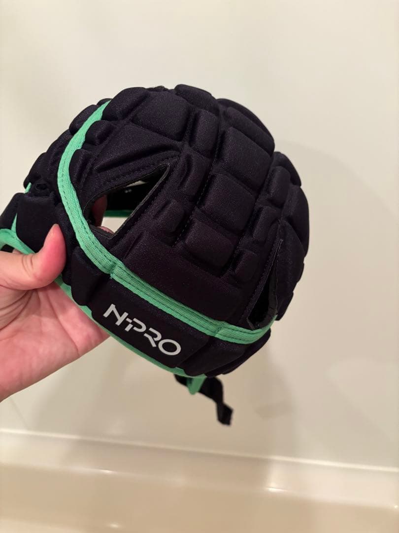 N-PRO ヘッドキャップS 55CM グリーン　1度使用