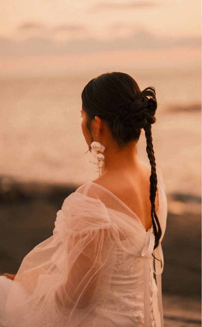 オフショルダー ウェディングドレス【着用画あり】値下げ交渉OK