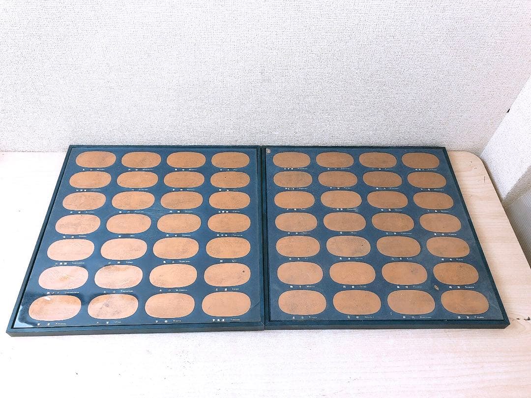 コレクター必見★歌川広重 東海道五十三次 56枚揃 小判型 メダル