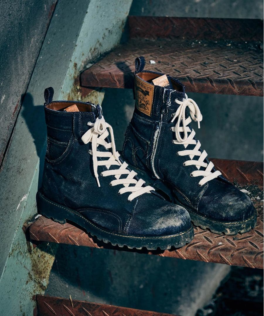 glamb オイルドデニムブーツ 箱無し未使用 ブラック サイズ 26.5cm