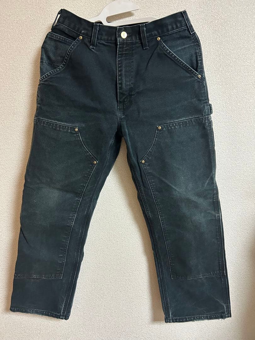 雰囲気抜群 カーハート ダブルニー ブラックw29 l32 メキシコ製 00s