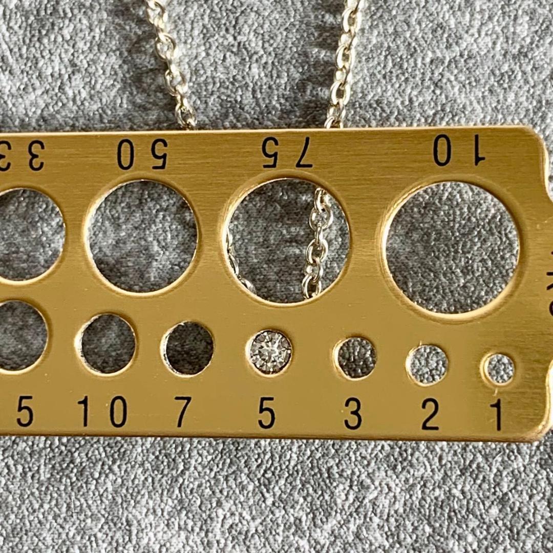 ティファニー 3.4mm 1P ダイヤモンド バイザヤード ネックレス XW4e