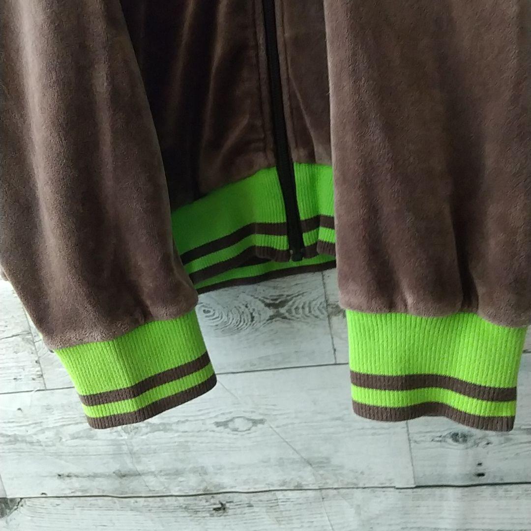 人気☆プーマ 刺繍ロゴ サイドライン リブライン ベロア トラックジャケット O