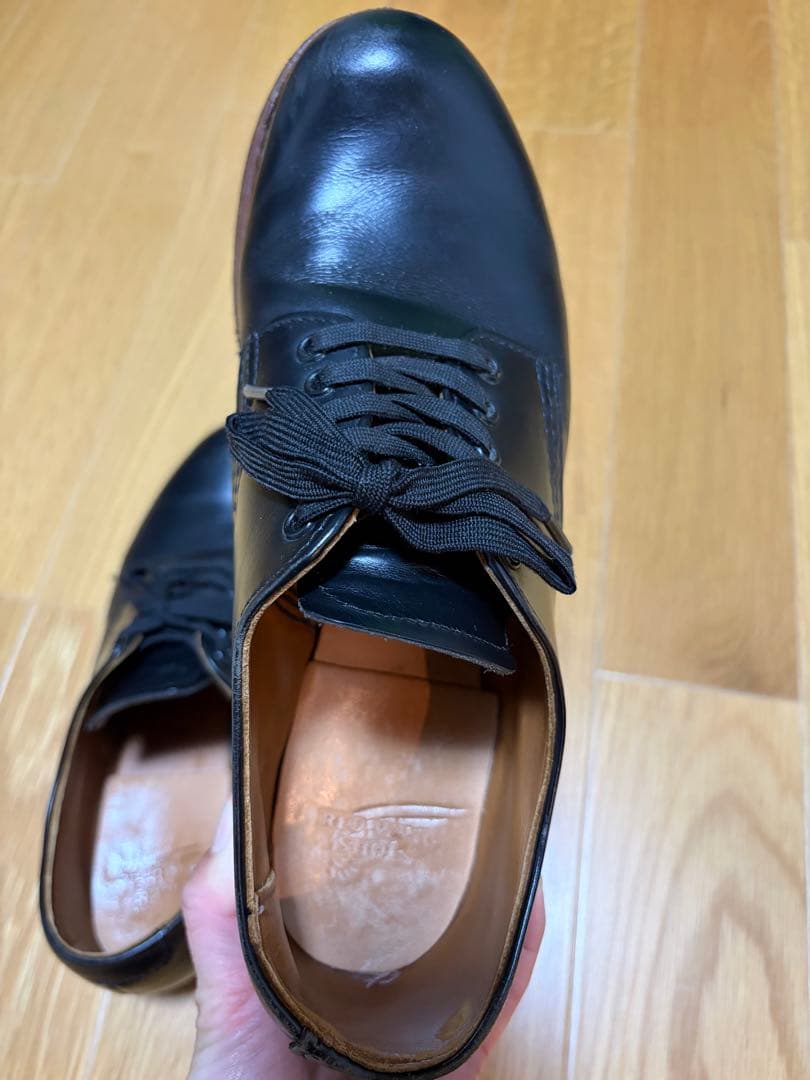 レッドウィング8054 US7 フォアマンオックスフォード黒