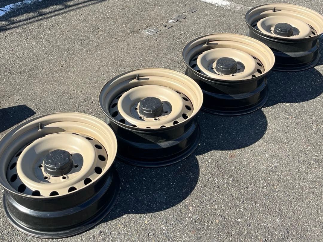 【引取り限定】FJクルーザー純正鉄チン ホイール4 本セット