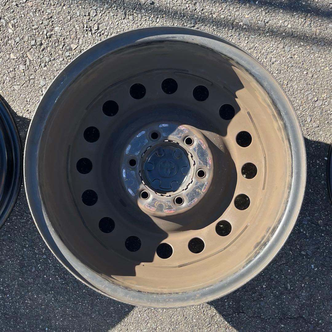 【引取り限定】FJクルーザー純正鉄チン ホイール4 本セット