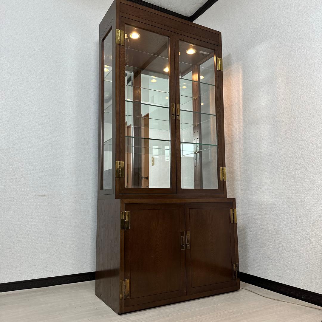 カリモクドマーニ モーガントン 飾り棚 キュリオケース 本棚 i4※