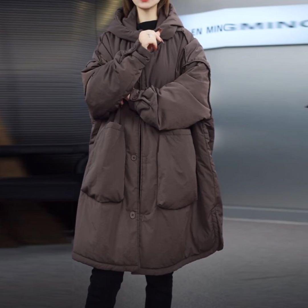 中綿コート レディース 中綿ジャケット 大きいサイズ ロング丈 LCGA072