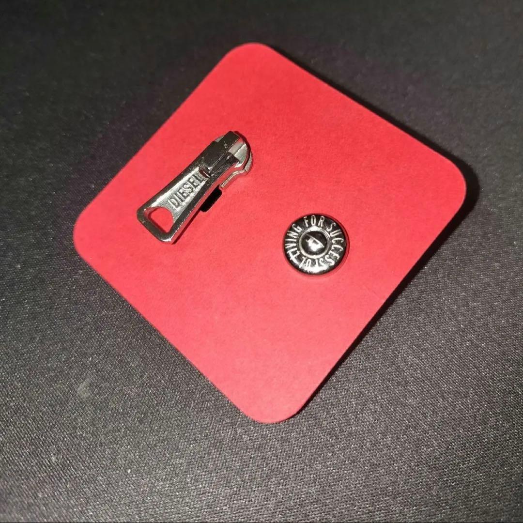 【最終値下げ】DIESEL ディーゼル ピアス 2個セット シルバー