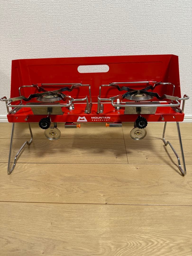 MOUNTAIN EQUIPMENT ツーバーナーコンロ 赤　ビンテージ