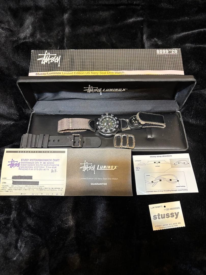 90's/STUSSY＆LUMINOX/初期コラボレーションウォッチ/当時物