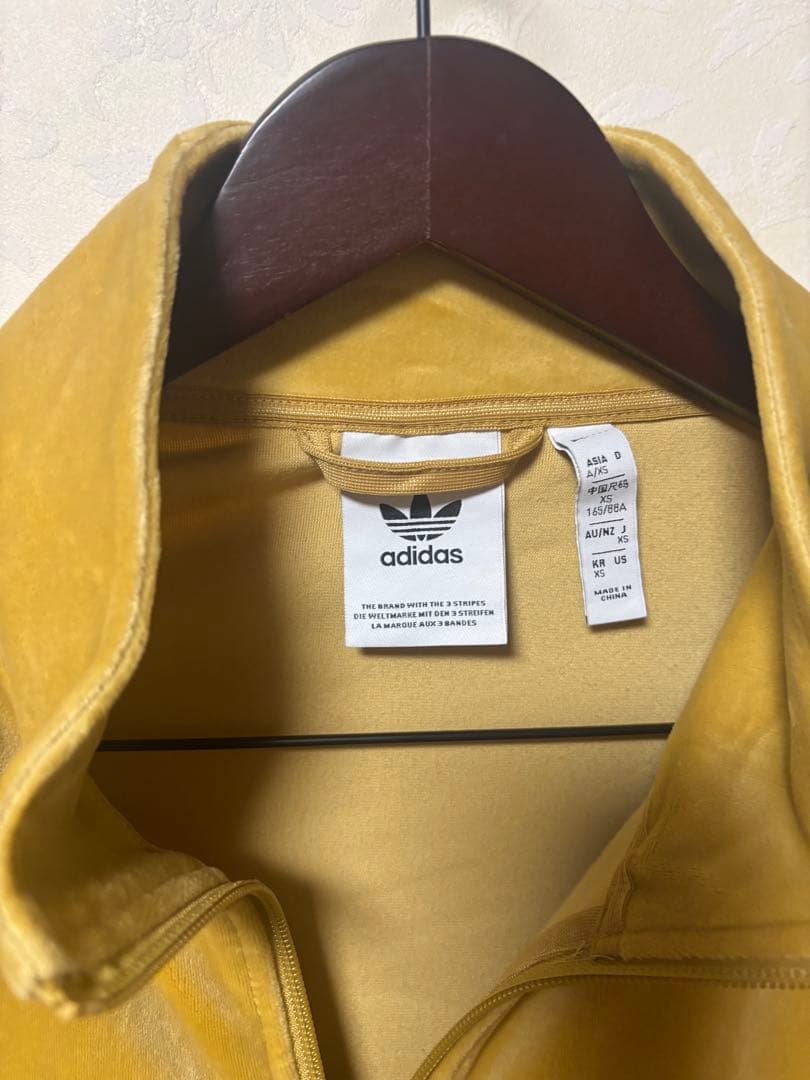 adidas ファイヤーバード ベロア トラックトップ xs
