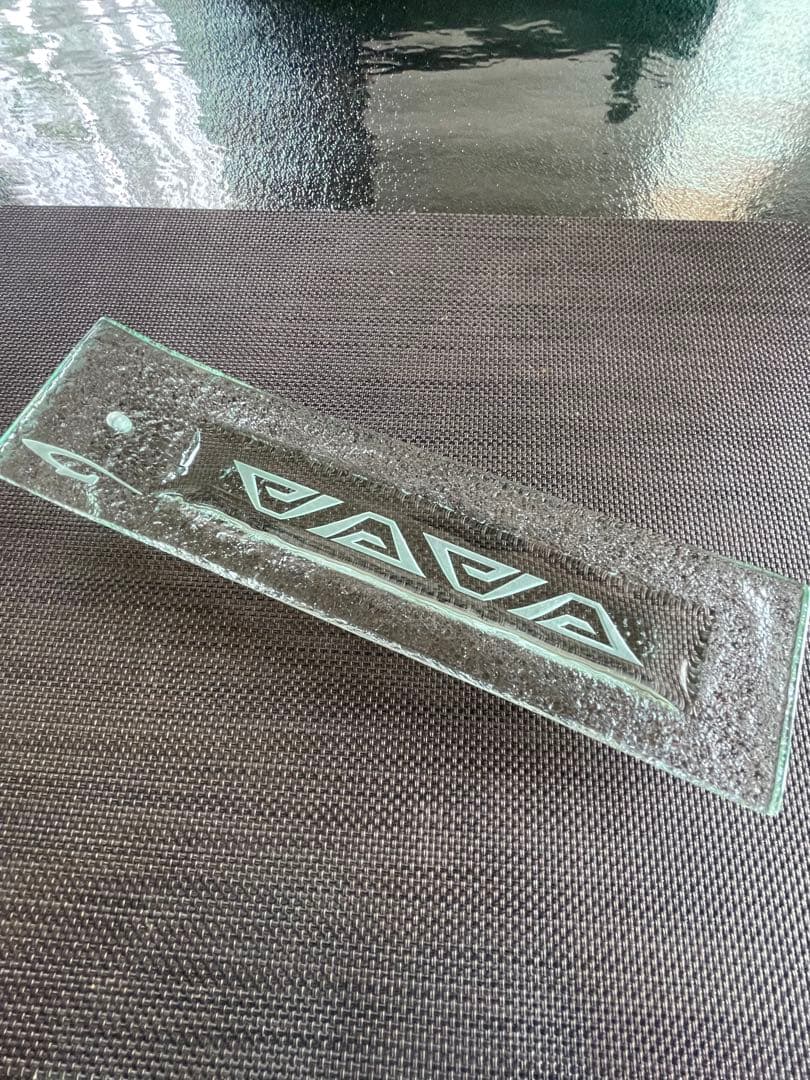 ナガール　ガラスのお香立て