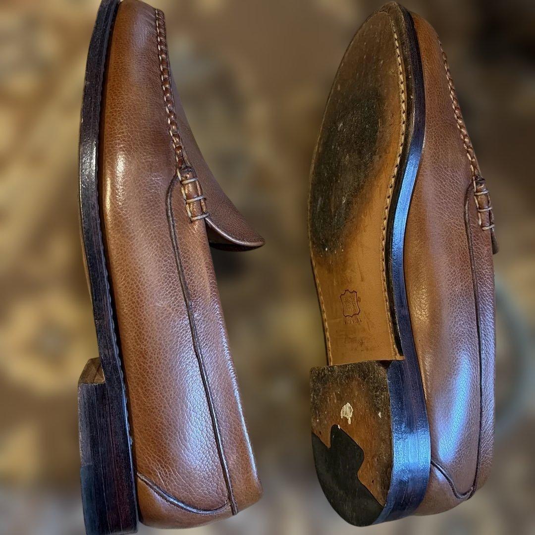 リ*い様 ビームスプラス　ローファー　ブラウン　レザー　8D アメリカ製