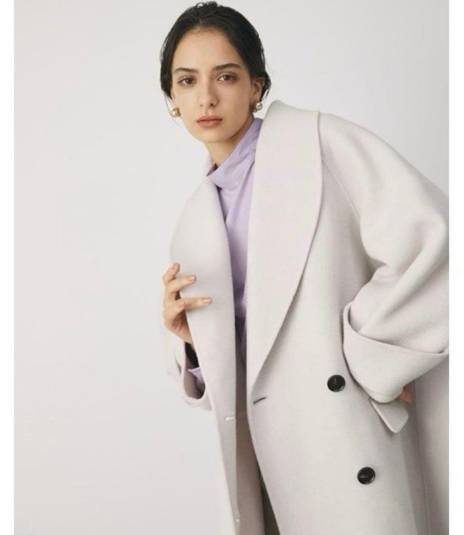 Mila Owen ミラオーウェン　接結ハーフ丈Aラインコート 川口春奈着用