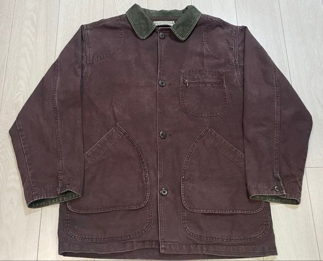 90s L.L.Bean FIELD COATパープル 珍カラー ハンティング