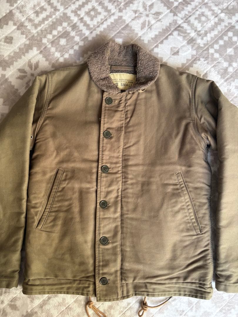 BAZZ Ricksons N-1デッキジャケット オリーブグリーン