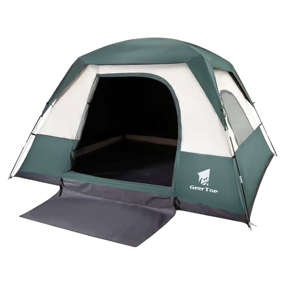GEERTOP テント 4〜6人用 キャンプ 遮光 UPF+50 UVカット