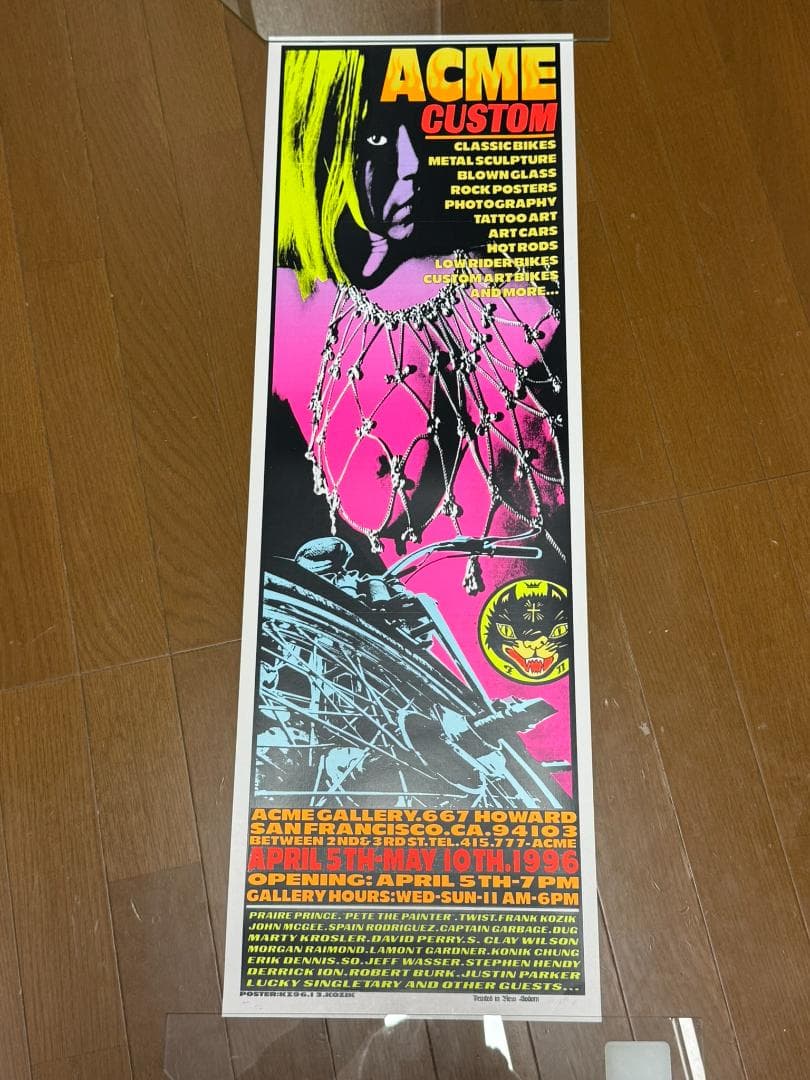 KOZIK 96年 限定198枚シルクスクリーンポスター☆Acme Custom