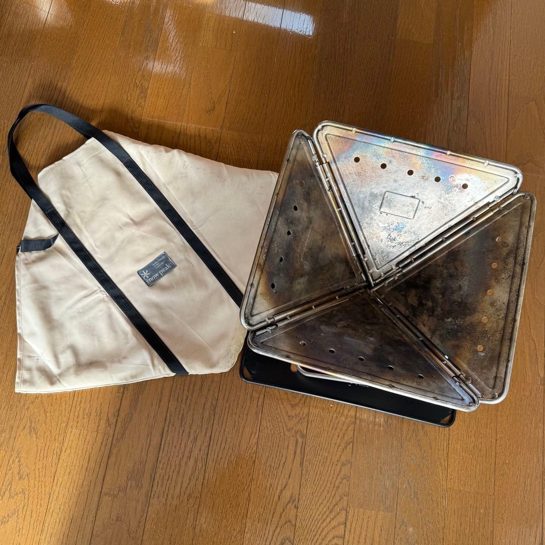 スノーピーク 焚き火台 M ベースプレートとケース付き