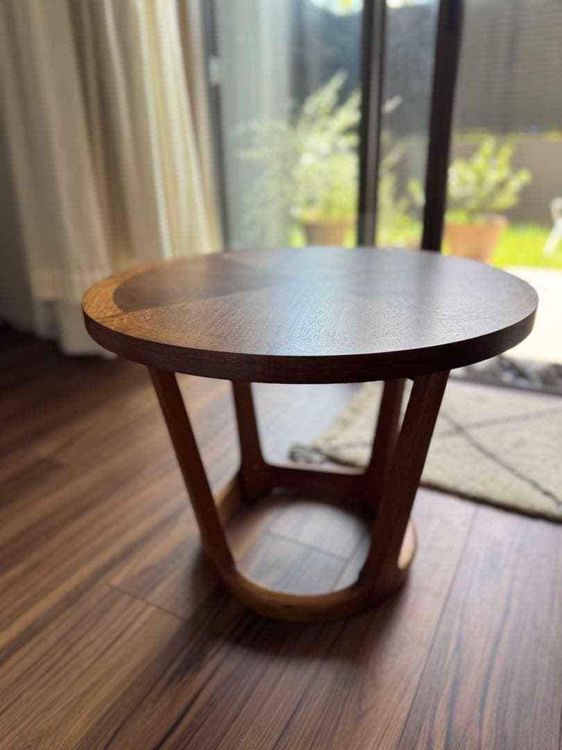 Lane社 アメリカンヴィンテージ コーヒーテーブル 丸1967年製 リペア済み